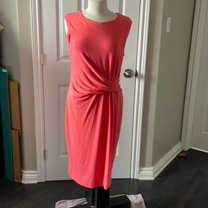 Ladies peach orange summer shift size L